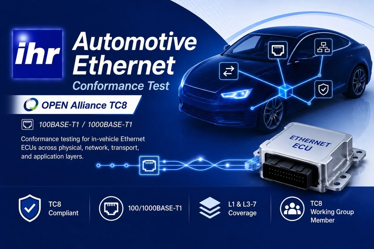 Automotive Ethernet 適合性試験(OA TC8)(IHR GmbH)の製品画像