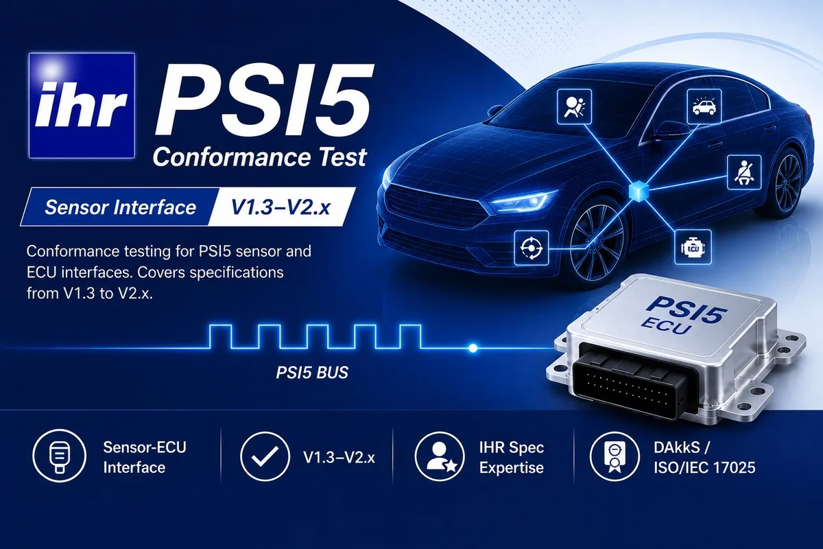 PSI5 適合性試験(IHR GmbH)の製品画像
