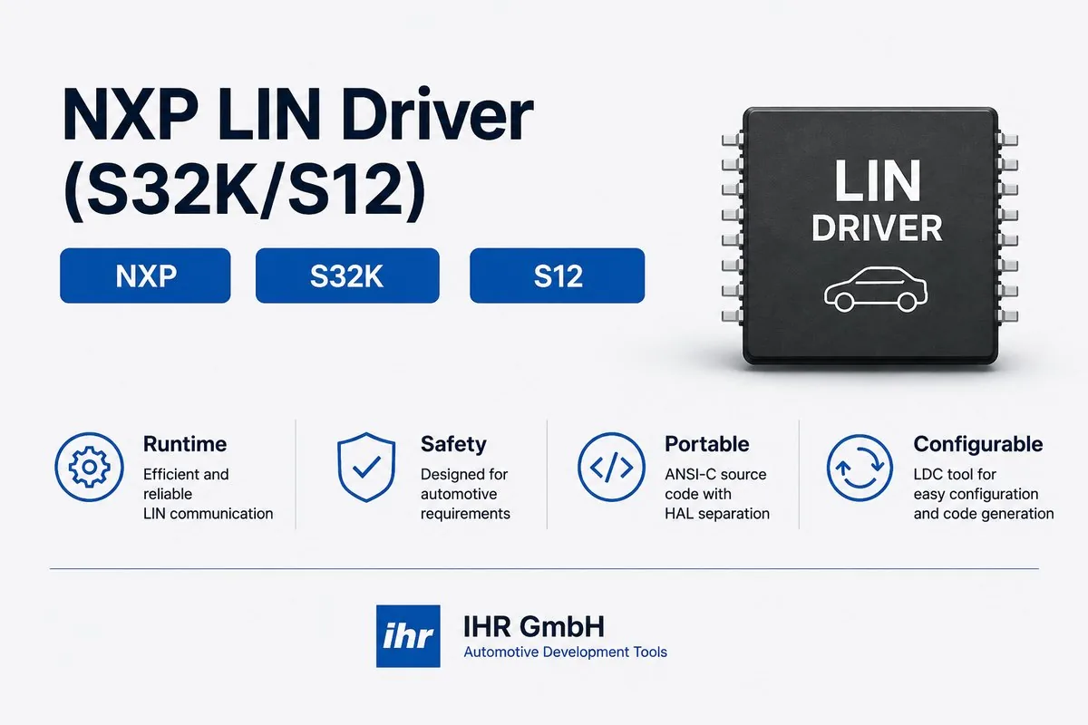 NXP LIN Driver (S32K/S12)(IHR GmbH)の製品画像