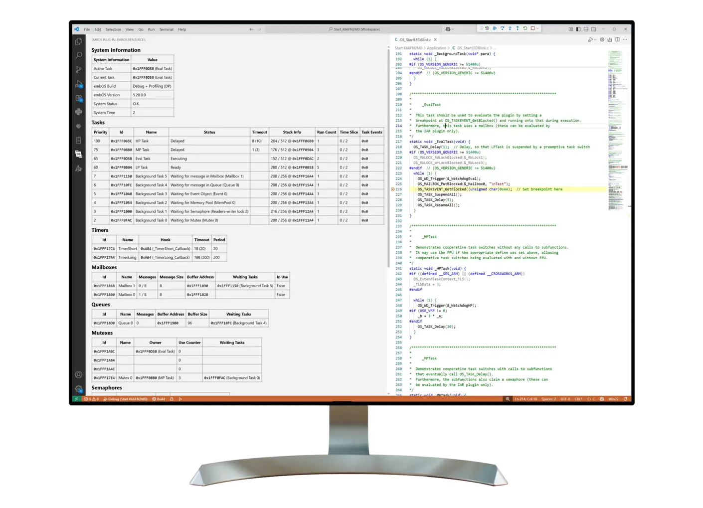 Embedded Studio(SEGGER)の画面・機能イメージ